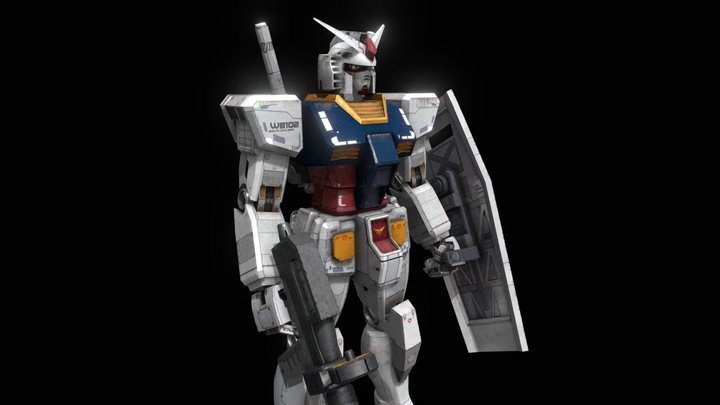 Gundam RX-78 3D Model