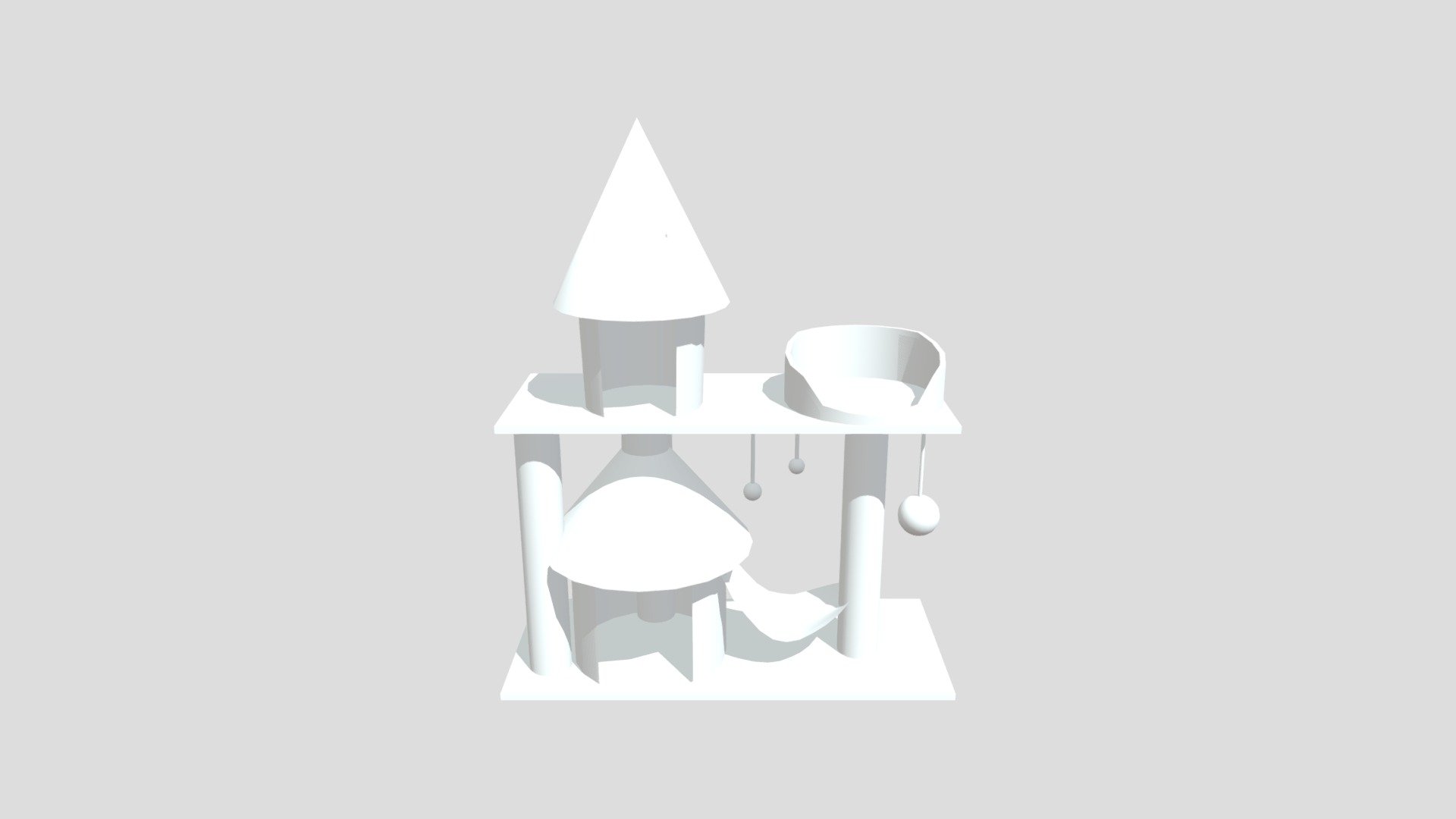 Cat Tree 3D model by 199711ljc [6015301] Sketchfab