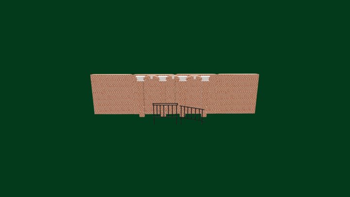 Archways, Walls, Columns, and Rails 3D Model