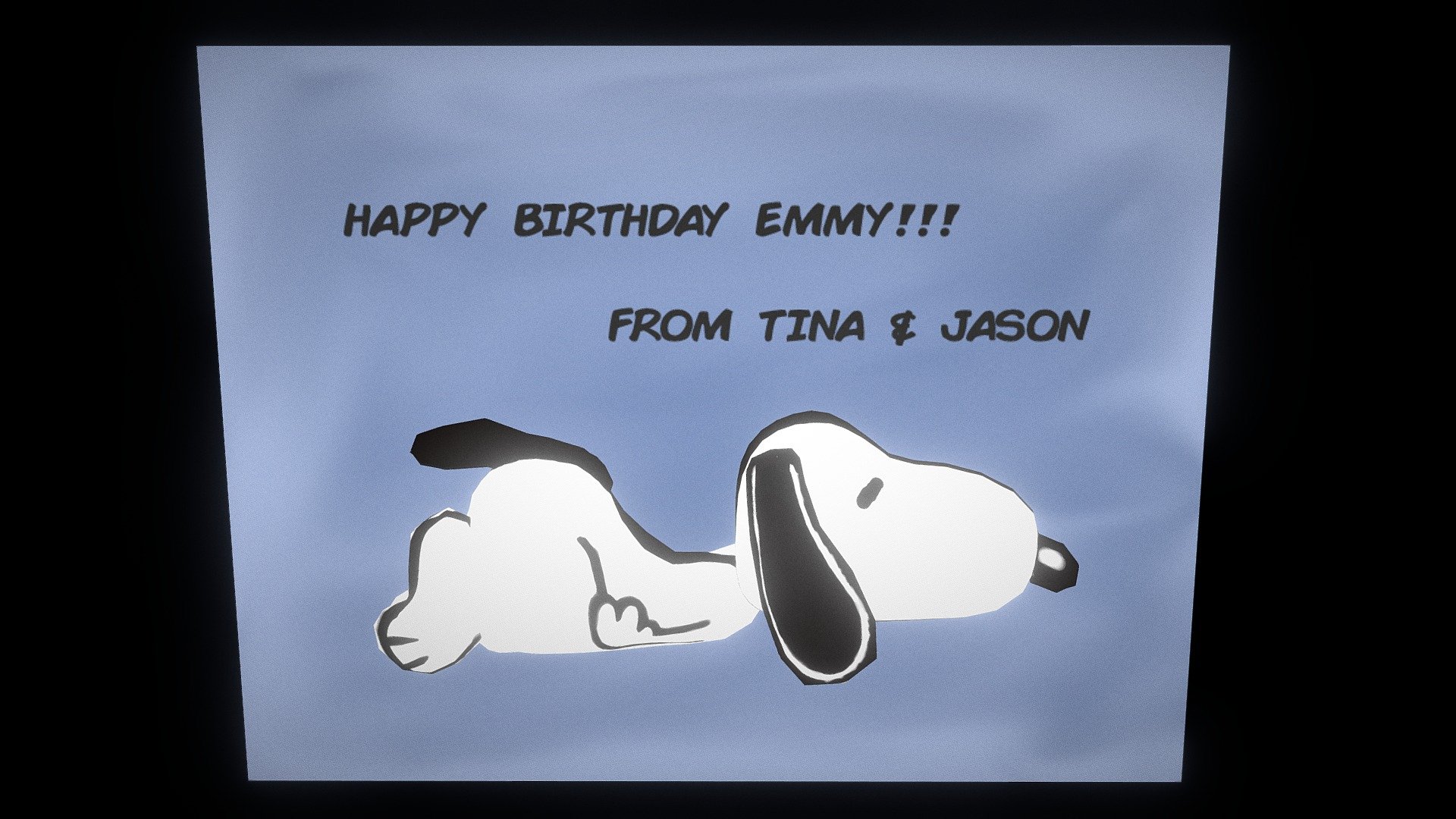 Snoopy Happy Birthday Emmy