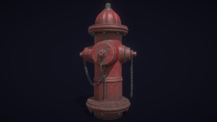 Rusted Hydrant 3D Model