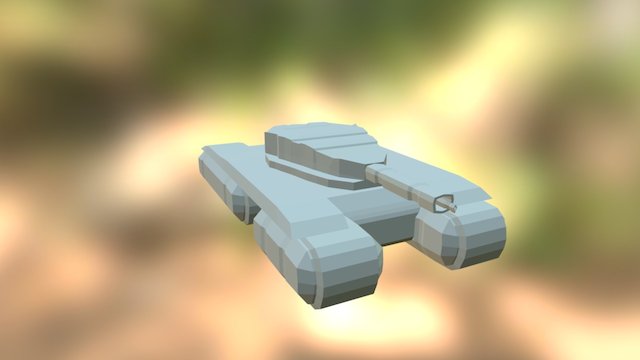 Futuristic Tank 3D Model
