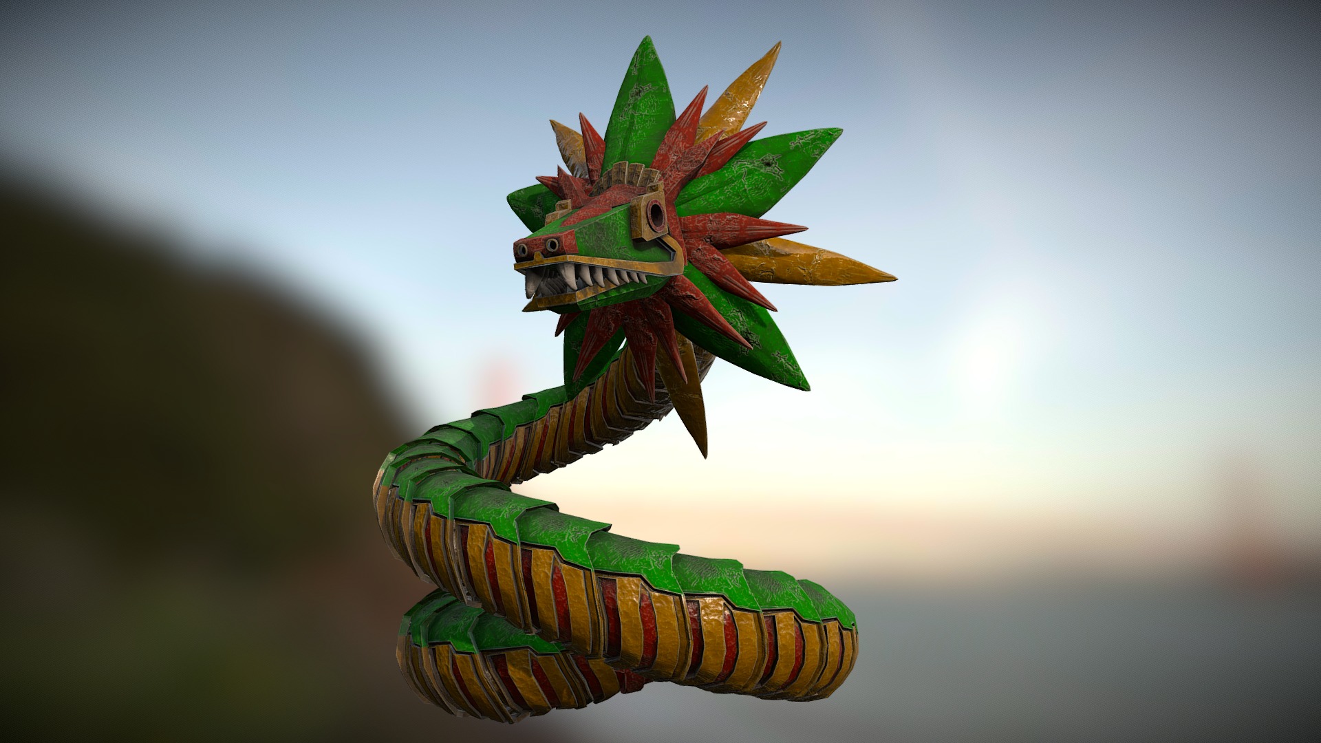 Quetzalcóatl - 3D model by eduardo_gtz (@eduardo_gtz) [60185ba] - Sketchfab