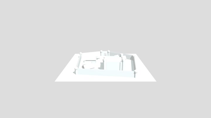 Primitives Castle 3D Model