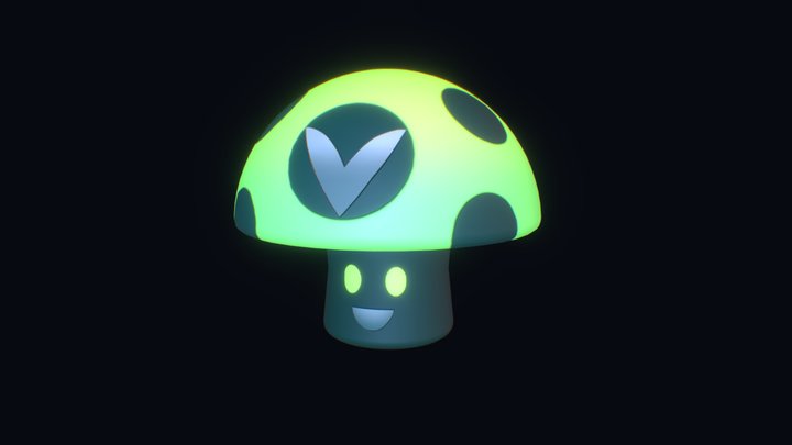 Vineshroom Animated 3D Model