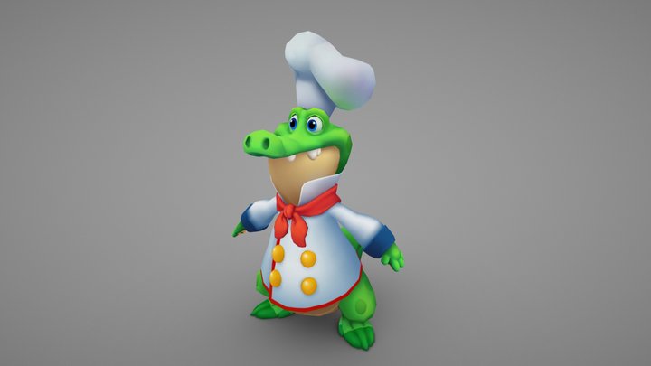 Croco 3D Model