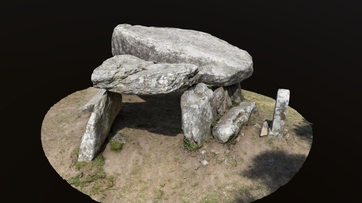 Dolmen de Gohquer, Bretagne 3D Model
