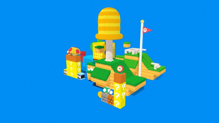 Super Mario Asset Pack + Vox file 3D Model