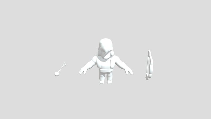 Bo model brawl stars 3D Model