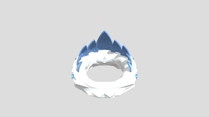 Cloudy Ice Crown : Roblox 3D Model