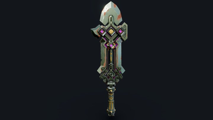 Dwarven Sword 3D Model