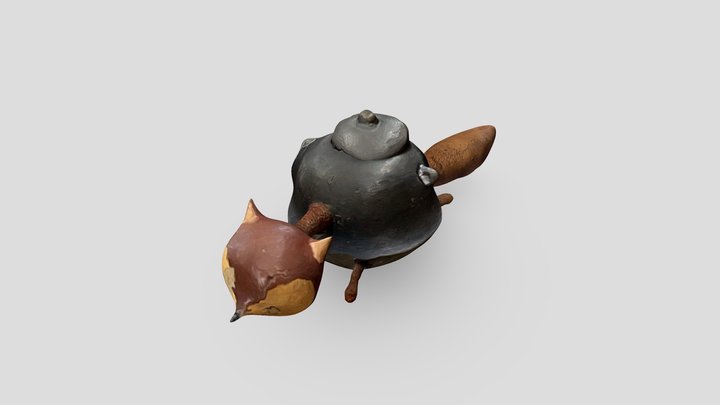 茶釜 3D Model