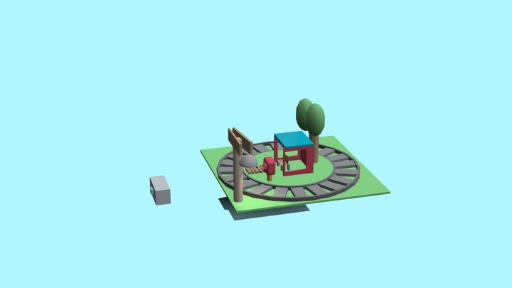 first model in tinkercad and first rendering 3D Model
