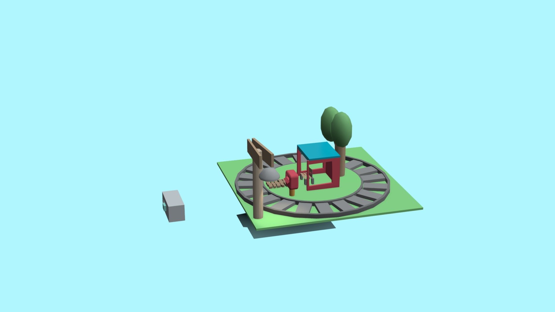 first model in tinkercad and first rendering