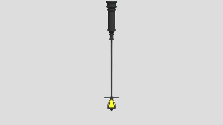 Lowpoly-lamp-post 3D Model