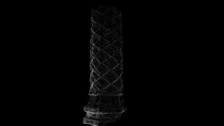 Tudor Chimney, Framlingham Castle (colorless) 3D Model