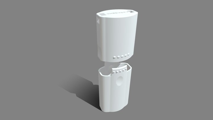 Case and Cap for Ricoh Theta Z1 3D Model