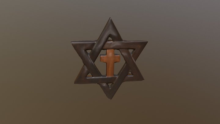 Messianic Cross 3D Model