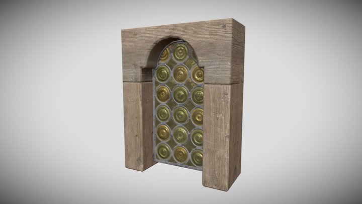 Window Medieval Singular 3D Model