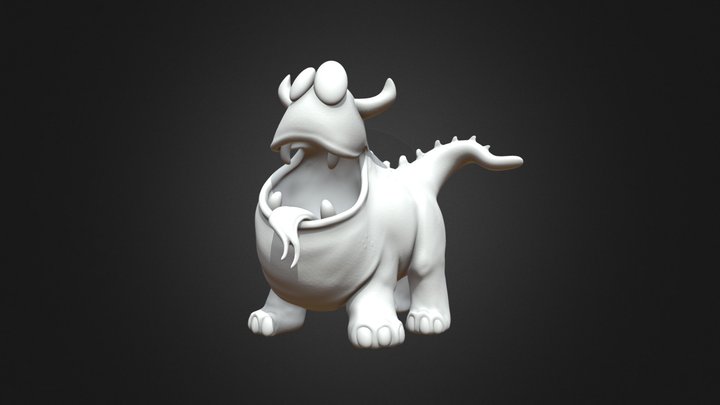 Happy Dino 3D Model
