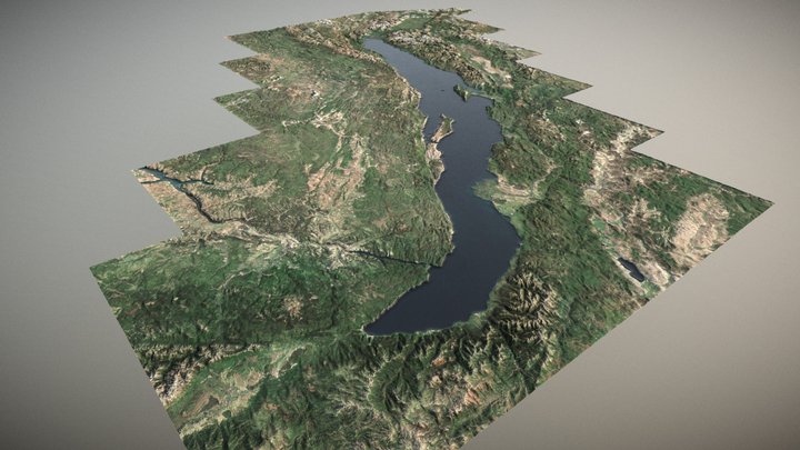 Baikal Landscape 3D Model