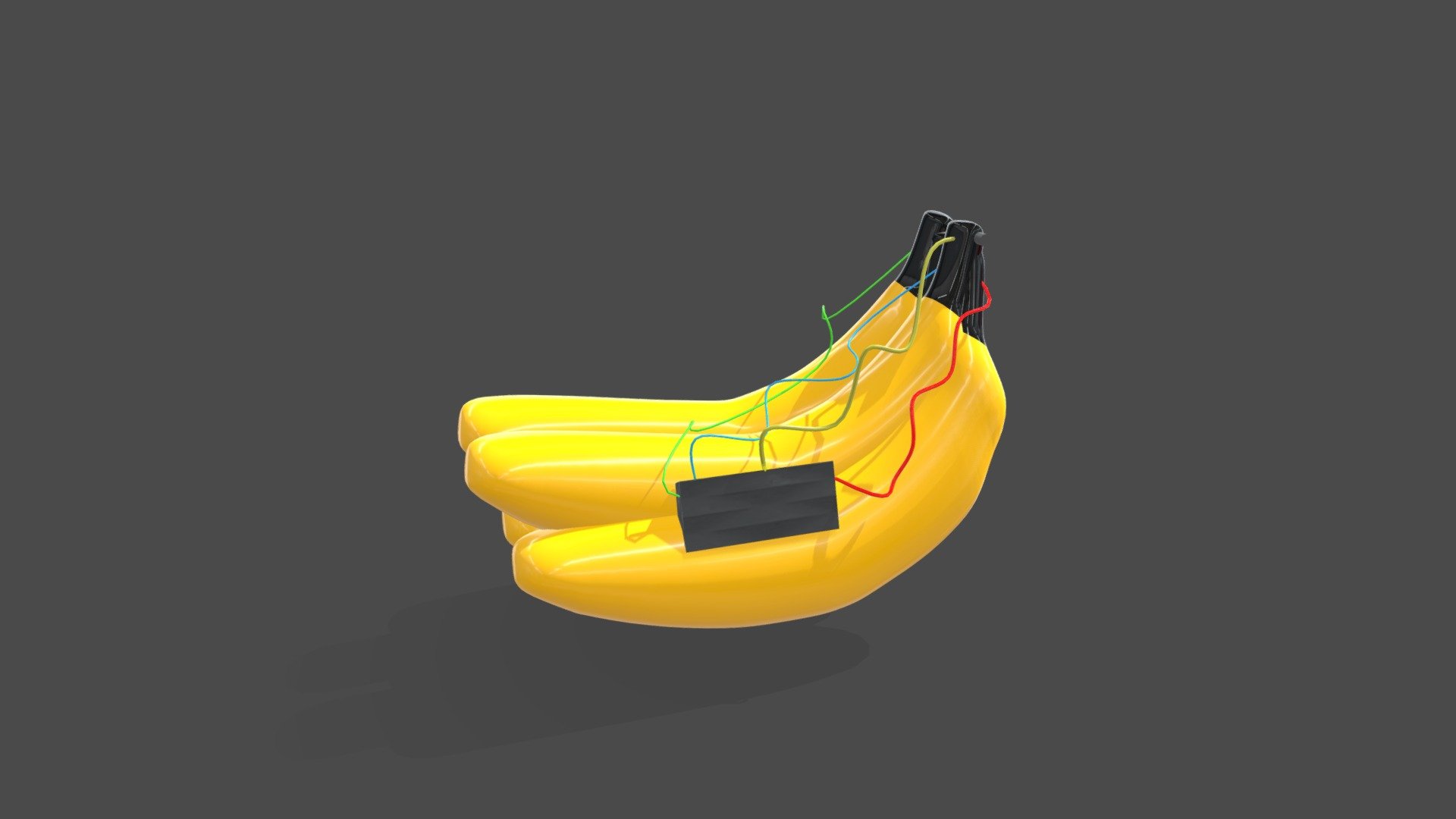 Low poly banana bomb
