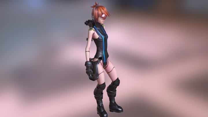 Sci-fi Character 01 - Female 3D Model