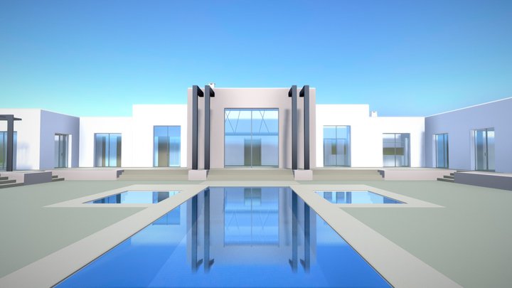 3D CALA LLENYA AND 2019 V3 PERGOLA 3D Model
