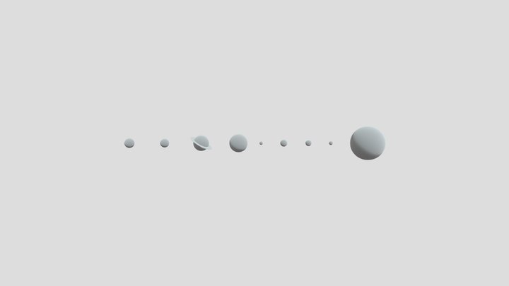 solor system 3D Model