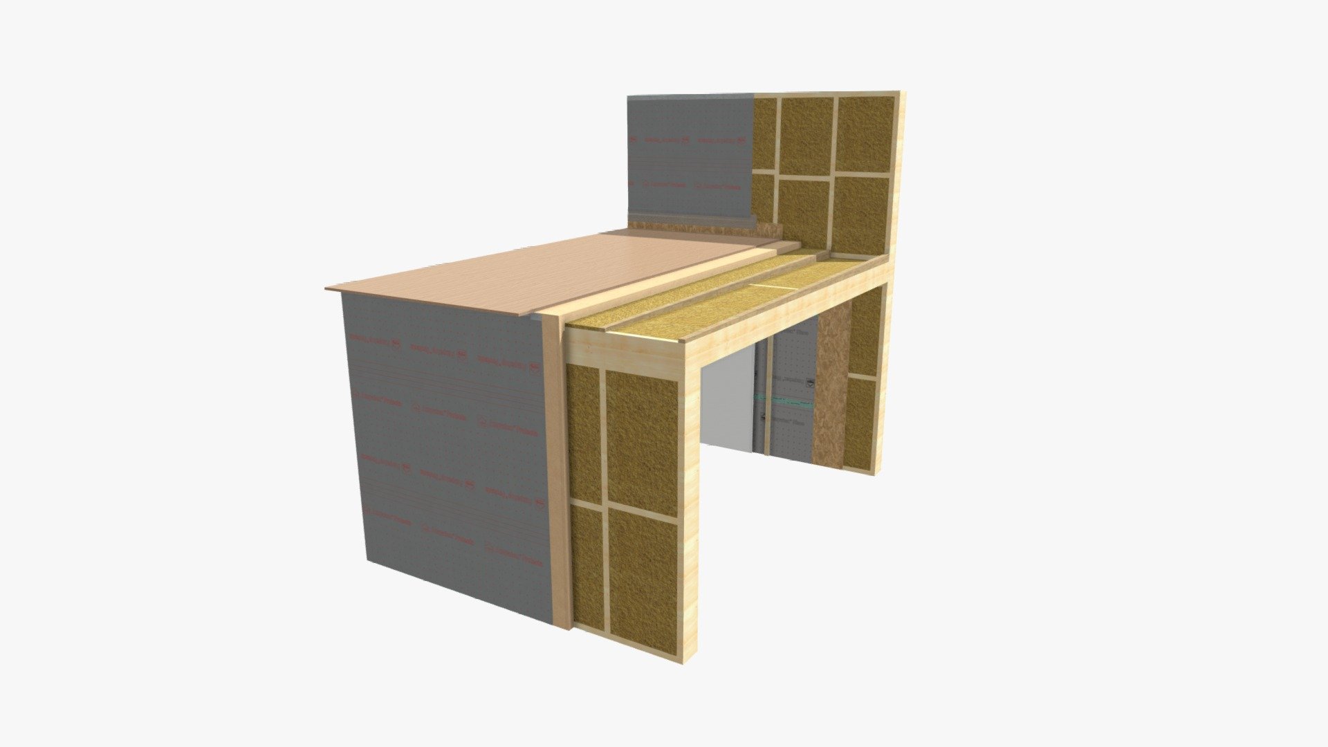 Unvented Flat Roof - Step 3 - 3D model by Back to Earth LTD ...