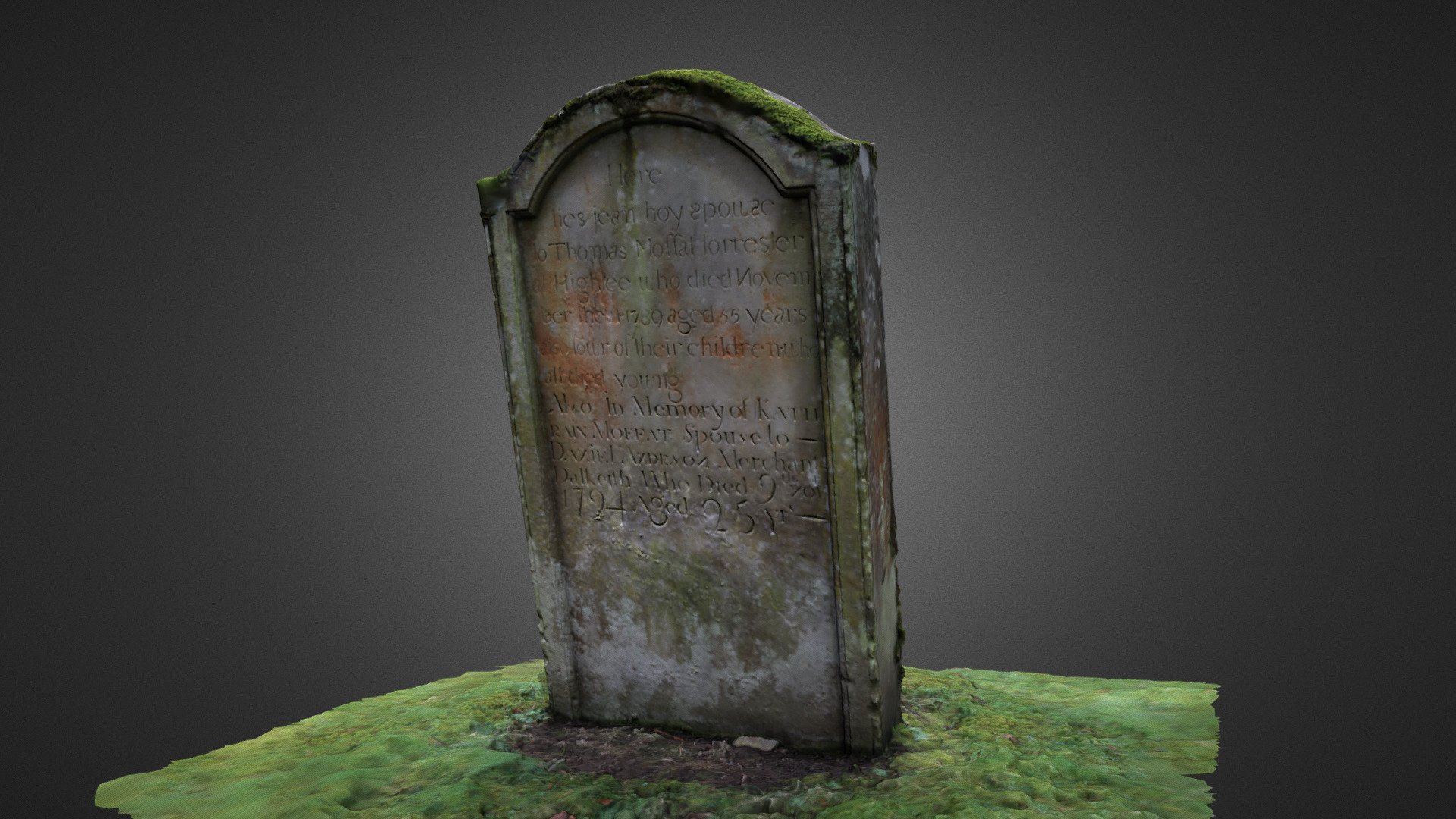 Humbie Kirk Headstone 1780