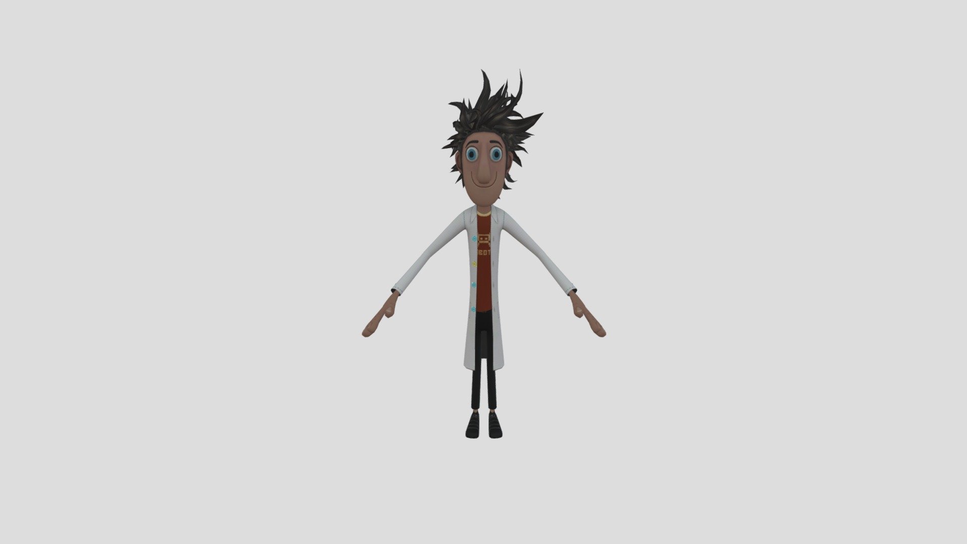 Flint Lockwood Doing The Toothless Dance - Download Free 3D model by ...