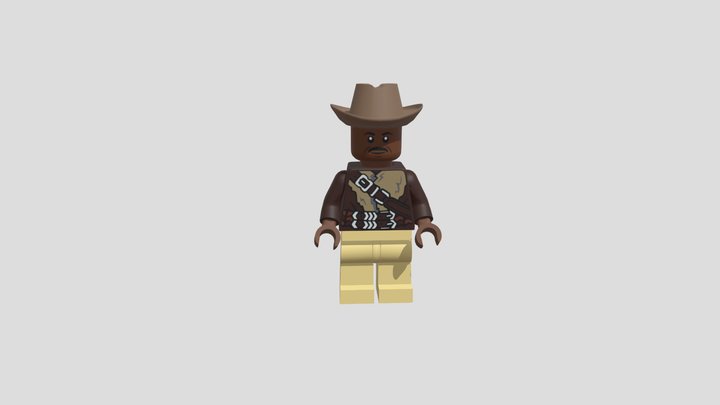 Lego 3D Model Cowboy 3D Model