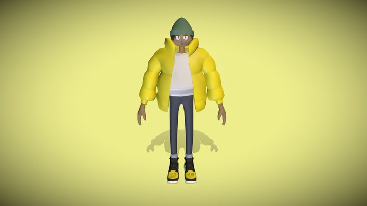 3K Poly Character 3D Model