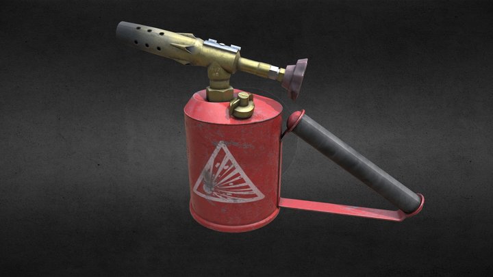 A gasoline blowtorch 3D Model