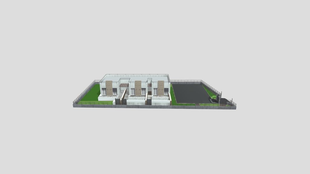 Cottage With Fence And Parking