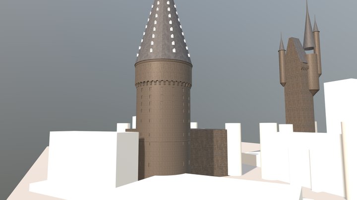 Hogwarts Castle 3D Model