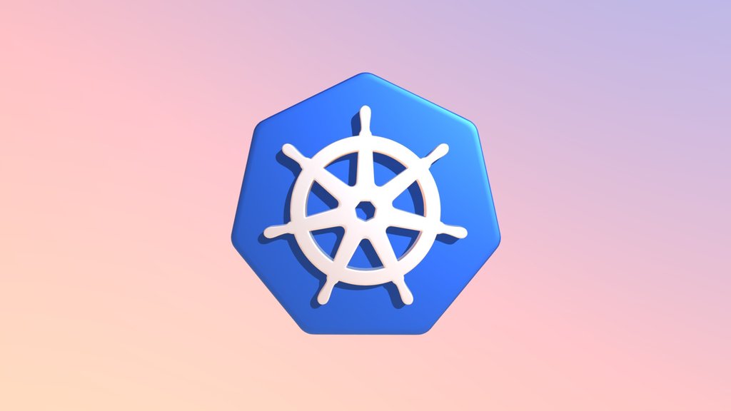 Kubernetes (K8s) 3D logo