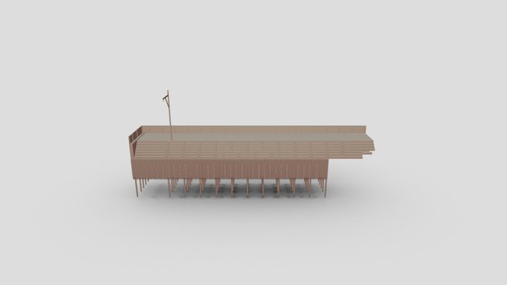 Причал Кеньга 3D Model
