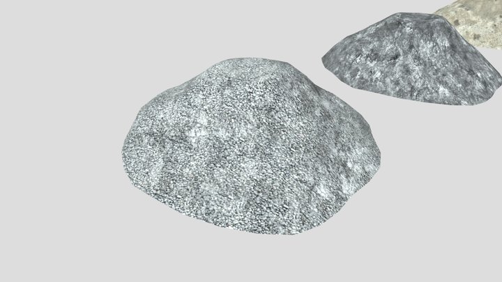 Heap of rubble Куча щебня 3D Model