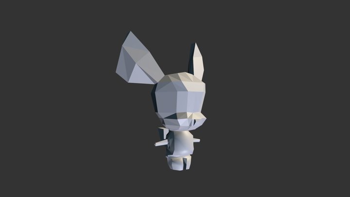 雕塑系三 10410322 許詠盛   不知名狗 3D Model
