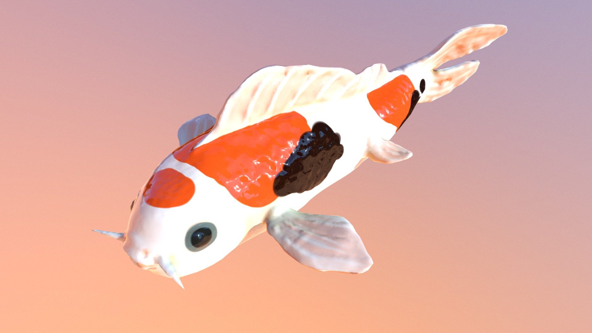 Koi Fish Download Free 3D Model By Amalie kma 602b3cb Sketchfab
