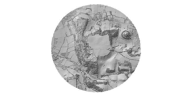 Ham Hill Ciircle DSM 3D Model