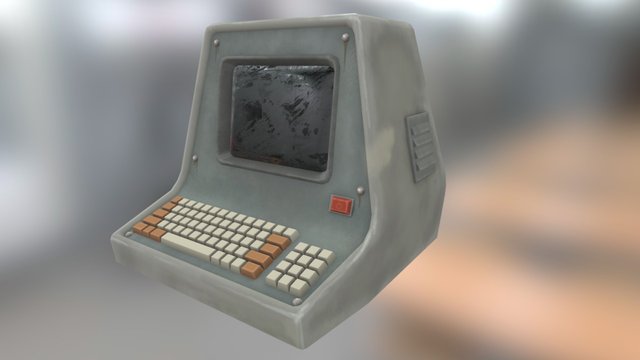 Antique Terminal 3D Model