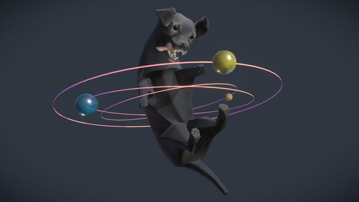 Max the Black Hole 3D Model