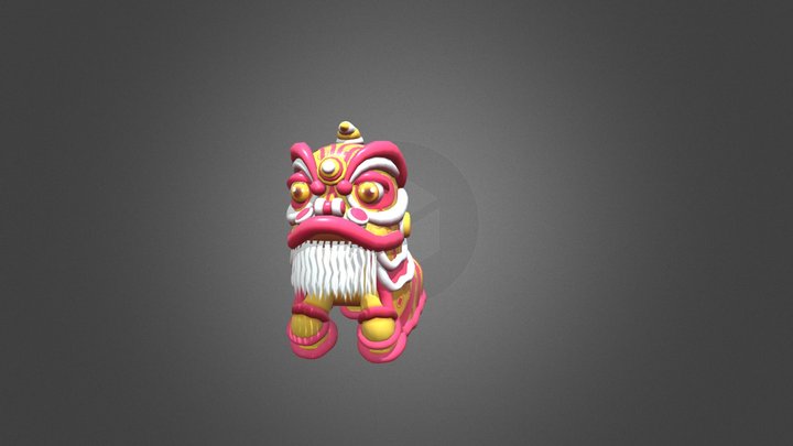 Lunar New Year Chinese Lion Dancing 農歷新年舞獅 3D Model