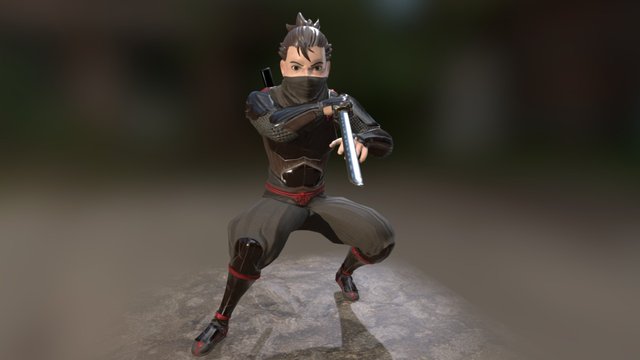 Toon Ninja Nanashi 1 3D Model