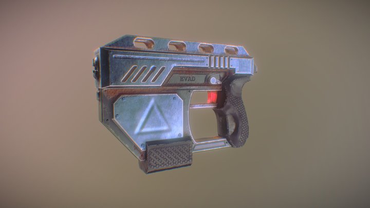 Boolean Weapon Sci-Fi 2 3D Model