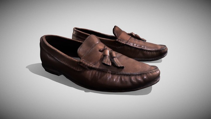 Leather Loafers 3D Model