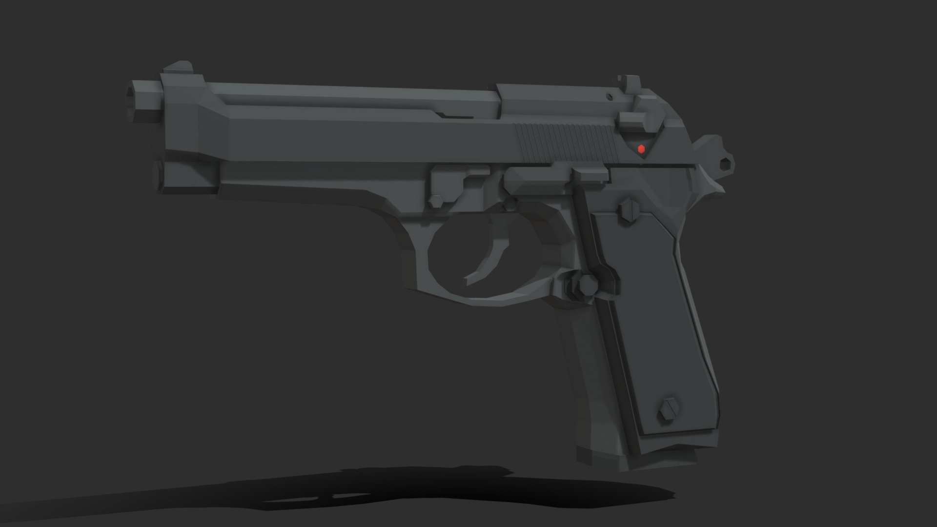 [Low Poly] Beretta 92FS - Download Free 3D model by ATAK ...